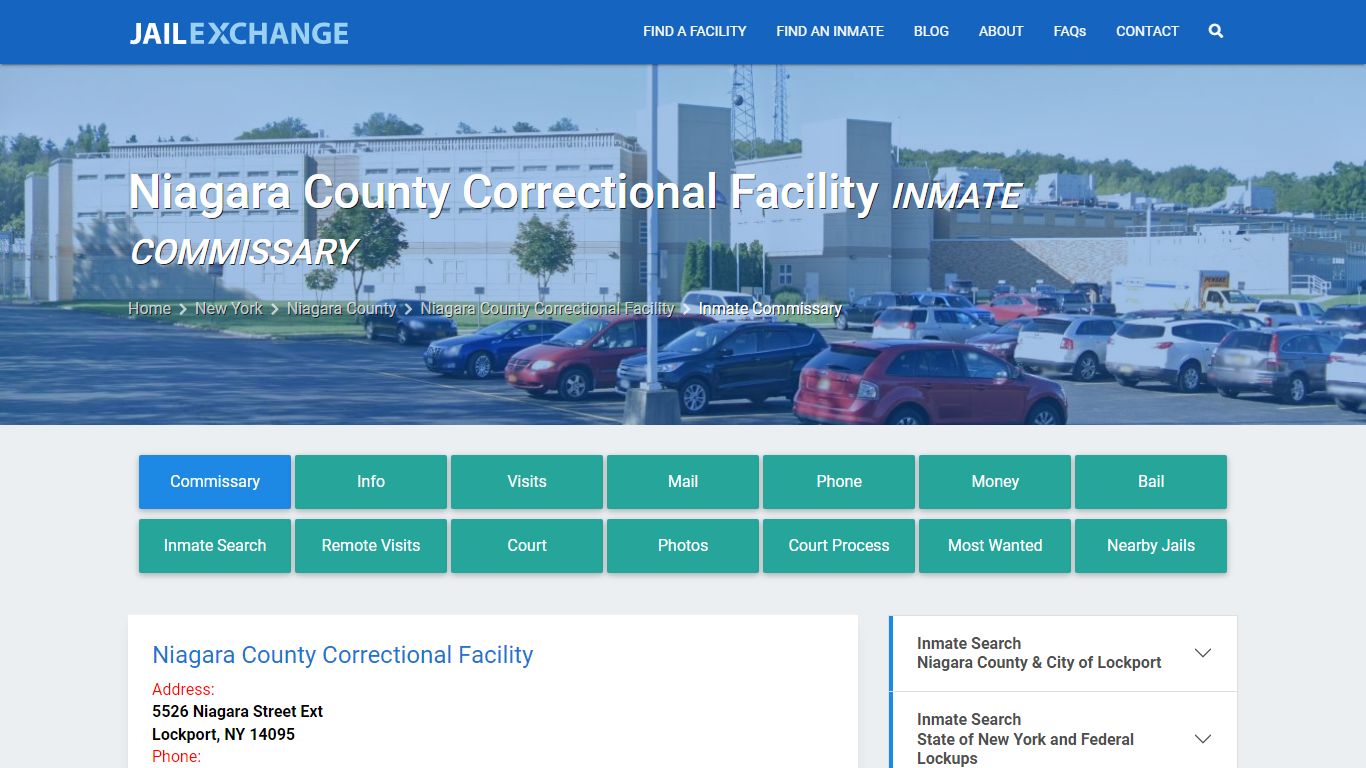 Niagara County Correctional Facility Inmate Commissary - Jail Exchange