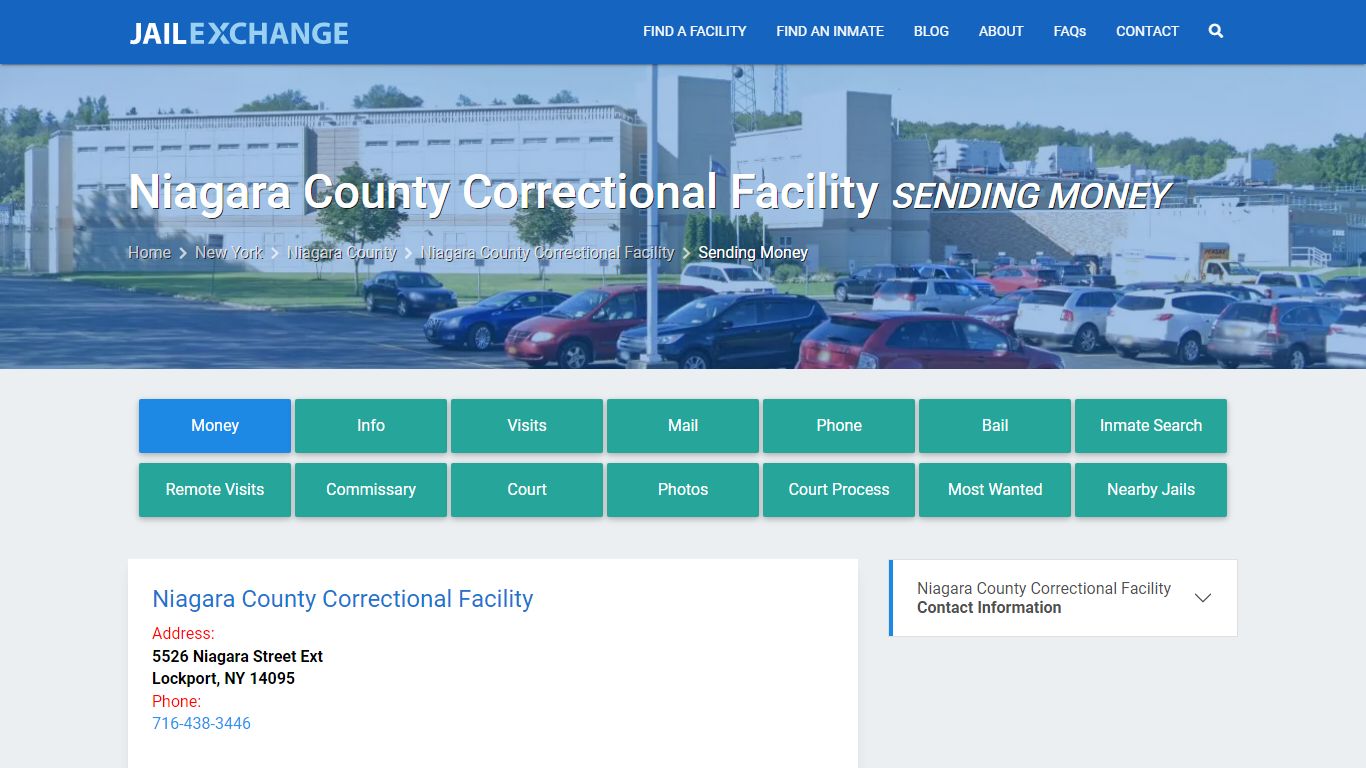 Niagara County Correctional Facility Sending Money - Jail Exchange